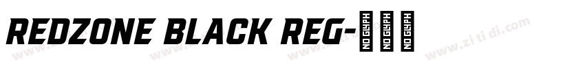 REDZONE BLACK REG字体转换